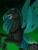 Size: 1080x1440 | Tagged: safe, artist:yumii-chan81, queen chrysalis, changeling, changeling queen, g4, female, open mouth, rearing, redraw, sharp teeth, solo, spread wings, teeth, wings