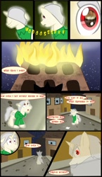 Size: 1280x2207 | Tagged: safe, artist:mr100dragon100, comic:new beginnings and new friends, fire, griffin (character)