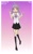 Size: 1280x2080 | Tagged: safe, artist:banquo0, sweetie belle, human, art pack:my little persona, g4, clothes, female, humanized, ribbon, school uniform, shoes, skirt, socks, solo