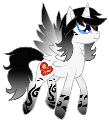 Size: 1578x1776 | Tagged: safe, artist:foreshadowart, oc, oc only, oc:metalica gears, alicorn, pony, alicorn oc, blue eyes, horn, simple background, solo, transparent background, wings