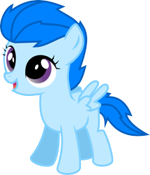 Size: 2833x3287 | Tagged: safe, artist:nero-narmeril, oc, oc only, oc:blue flame, pegasus, pony, female, filly, high res, simple background, solo, transparent background