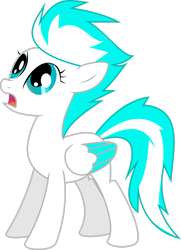 Size: 2081x2881 | Tagged: safe, artist:nero-narmeril, oc, oc only, oc:sky paw, pegasus, pony, female, high res, mare, simple background, solo, transparent background, two toned wings, wings