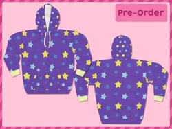 Size: 794x596 | Tagged: safe, trixie, g4, advertisement, advertisement in description, babysitter trixie, clothes, hoodie, implied trixie, no pony, stars