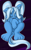 Size: 709x1136 | Tagged: safe, artist:llametsul, trixie, sphinx, alternate hairstyle, atg 2020, babysitter trixie, chest fluff, clothes, cute, diatrixes, ear fluff, eyes closed, female, hoodie, horn, licking, newbie artist training grounds, paws, pigtails, signature, sitting, solo, species swap, sphinxified, tail, tongue out, twintails