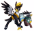 Size: 3276x2935 | Tagged: safe, artist:luximus17, oc, oc only, oc:dolan, oc:duk, oc:ping wing, bird, duck pony, penguin, ponyfinder, arcanist, bard, book, cute, dungeons and dragons, duo, fantasy class, high res, magic, mah waif, pen and paper rpg, protecting, quack, rpg, simple background, spellbook, transparent background