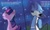 Size: 2576x1554 | Tagged: safe, artist:_le_hibou, twilight sparkle, bird, blue jay, pony, unicorn, g4, aeroplanes and meteor showers, airplanes (song), b.o.b., crossover, crossover shipping, crying, dialogue, female, hayley williams, lyrics, male, mare, mordecai, mordetwi, night, redraw mordetwi meme, regular show, sad, shipping, song reference, stars, straight, teary eyes, text, unicorn twilight