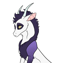 Size: 2781x3000 | Tagged: safe, artist:venommocity, oc, oc only, oc:damon, draconequus, hybrid, high res, interspecies offspring, male, offspring, parent:discord, parent:princess celestia, parents:dislestia, simple background, solo, white background