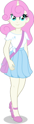 Size: 1263x4500 | Tagged: safe, artist:limedazzle, twinkleshine, equestria girls, g4, clothes, equestria girls-ified, female, horn, purse, shirt, show accurate, simple background, skirt, solo, transparent background