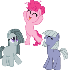 Size: 1024x1024 | Tagged: safe, artist:loveponies89, limestone pie, marble pie, pinkie pie, earth pony, pony, g4, cute, diapinkes, eyes closed, female, filly, happy, limabetes, marblebetes, siblings, sisters