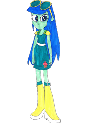 Size: 2100x2942 | Tagged: safe, artist:topsangtheman, blueberry cake, equestria girls, g4, female, high res, looking at you, simple background, solo, traditional art, transparent background