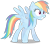 Size: 615x547 | Tagged: safe, artist:caliazian, edit, rainbow dash, crystal pony, pegasus, pony, g4, testing testing 1-2-3, crystallized, cute, dashabetes, excited, female, grin, mare, simple background, smiling, solo, spread wings, teeth, transparent background, vector, wings