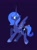 Size: 1012x1350 | Tagged: safe, artist:katy1125138606, princess luna, alicorn, pony, g4, colored pupils, female, hoof shoes, mare, purple background, s1 luna, simple background, solo