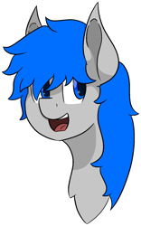 Size: 1038x1667 | Tagged: safe, artist:skylarpalette, oc, oc only, oc:defender, pegasus, pony, big ears, bust, fluffy, full color, open mouth, pegasus oc, simple background, simple shading, solo, transparent background, wings