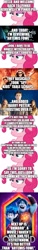 Size: 500x3251 | Tagged: safe, edit, edited screencap, screencap, pinkie pie, comic:pinkie reviews, g4, artemis fowl, comic, ginny weasley, harry potter (series), hermione granger, ian lightfoot, movie review, onward (movie), screencap comic, spy kids, talking to viewer