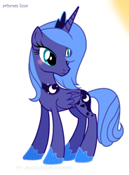 Size: 1288x1752 | Tagged: safe, artist:alizeethepony2008, princess luna, alicorn, pony, g4, female, s1 luna, solo