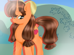 Size: 518x388 | Tagged: artist needed, safe, oc, oc only, pony, unicorn, bow, hair bow, horn, solo, unicorn oc