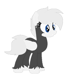 Size: 395x438 | Tagged: safe, artist:xxgalaxyfallsxx, oc, oc only, oc:moonshine, pegasus, pony, pegasus oc, simple background, solo, transparent background, wings