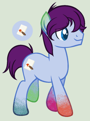 Size: 702x944 | Tagged: safe, artist:quartziie, oc, oc only, oc:sonnet brush, earth pony, pony, earth pony oc, solo