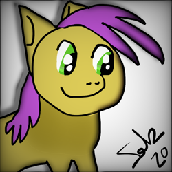 Size: 768x768 | Tagged: safe, artist:felzin, oc, oc:felzin, earth pony, pony, beginner artist, yellow pony