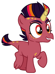 Size: 636x845 | Tagged: safe, artist:eonionic, oc, oc only, oc:salamander, dracony, dragon, hybrid, pony, female, interspecies offspring, magical lesbian spawn, offspring, parent:princess ember, parent:twilight sparkle, parents:emberlight, simple background, solo, transparent background