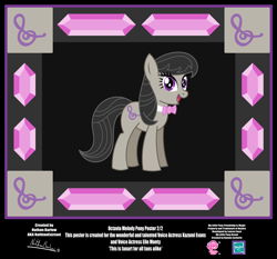 Size: 4254x3962 | Tagged: safe, artist:nathianexiztant, octavia melody, earth pony, pony, g4, absurd resolution, female, poster, solo