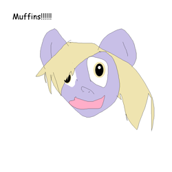 Size: 1123x1125 | Tagged: safe, anonymous artist, derpy hooves, earth pony, pony, g4, 1000 hours in ms paint, comic sans, female, mare, solo, text