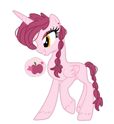 Size: 1215x1321 | Tagged: safe, artist:nocturnal-moonlight, artist:xxlovely-mlpadoptsxx, oc, oc only, alicorn, pony, alicorn oc, base used, horn, parent:big macintosh, parent:twilight sparkle, simple background, solo, transparent background, wings