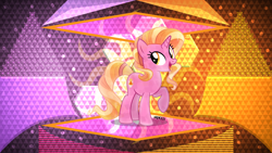 Size: 3840x2160 | Tagged: safe, artist:laszlvfx, artist:orin331, edit, luster dawn, crystal pony, pony, g4, crystallized, female, high res, solo, wallpaper, wallpaper edit