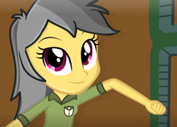 Size: 1006x720 | Tagged: safe, artist:grapefruitface1, derpibooru exclusive, daring do, equestria girls, g4, base used, combat, looking at you, punch, show accurate