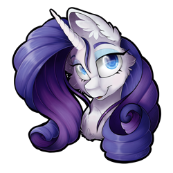 Size: 2048x2048 | Tagged: safe, artist:mychelle, rarity, pony, g4, bust, female, high res, portrait, simple background, solo, transparent background