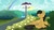 Size: 3840x2160 | Tagged: safe, artist:cadetredshirt, oc, oc only, oc:crisom chin, pegasus, pony, after rain, flower, high res, hill, lamppost, looking up, mountain, mountain range, rainbow, sitting, smiling, solo, sunrise, waterfall