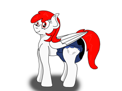 Size: 4030x3030 | Tagged: safe, artist:small-brooke1998, oc, oc only, oc:mary, pegasus, pony, adult foal, diaper, diaper fetish, fetish, non-baby in diaper, poofy diaper, request, simple background, solo, transparent background