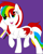 Size: 2289x2826 | Tagged: safe, artist:circuspaparazzi5678, oc, oc only, oc:google plus, pegasus, pony, base used, google plus, google plus logo, high res, multicolored hair, nonbinary, nonbinary pride flag, pride, pride flag, pride month, rainbow eyes, rainbow hair, solo