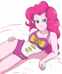 Size: 1968x2338 | Tagged: safe, artist:sumin6301, pinkie pie, equestria girls, adorasexy, breasts, busty pinkie pie, clothes, cute, diapinkes, female, looking at you, one-piece swimsuit, sexy, simple background, sleeveless, solo, stupid sexy pinkie, swimsuit, white background