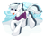 Size: 1800x1500 | Tagged: safe, artist:geraritydevillefort, double diamond, earth pony, pony, g4, clothes, happy, male, scarf, simple background, snow, solo, stallion, transparent background