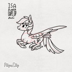 Size: 720x720 | Tagged: safe, artist:laps-sp, rainbow dash, pegasus, pony, g4, animated, cute, dashabetes, feathered fetlocks, female, flapping, flipaclip, flying, frame by frame, gif, large wings, lineart, monochrome, simple background, sketch, smiling, solo, tail feathers, unshorn fetlocks, white background, winged hooves, wings
