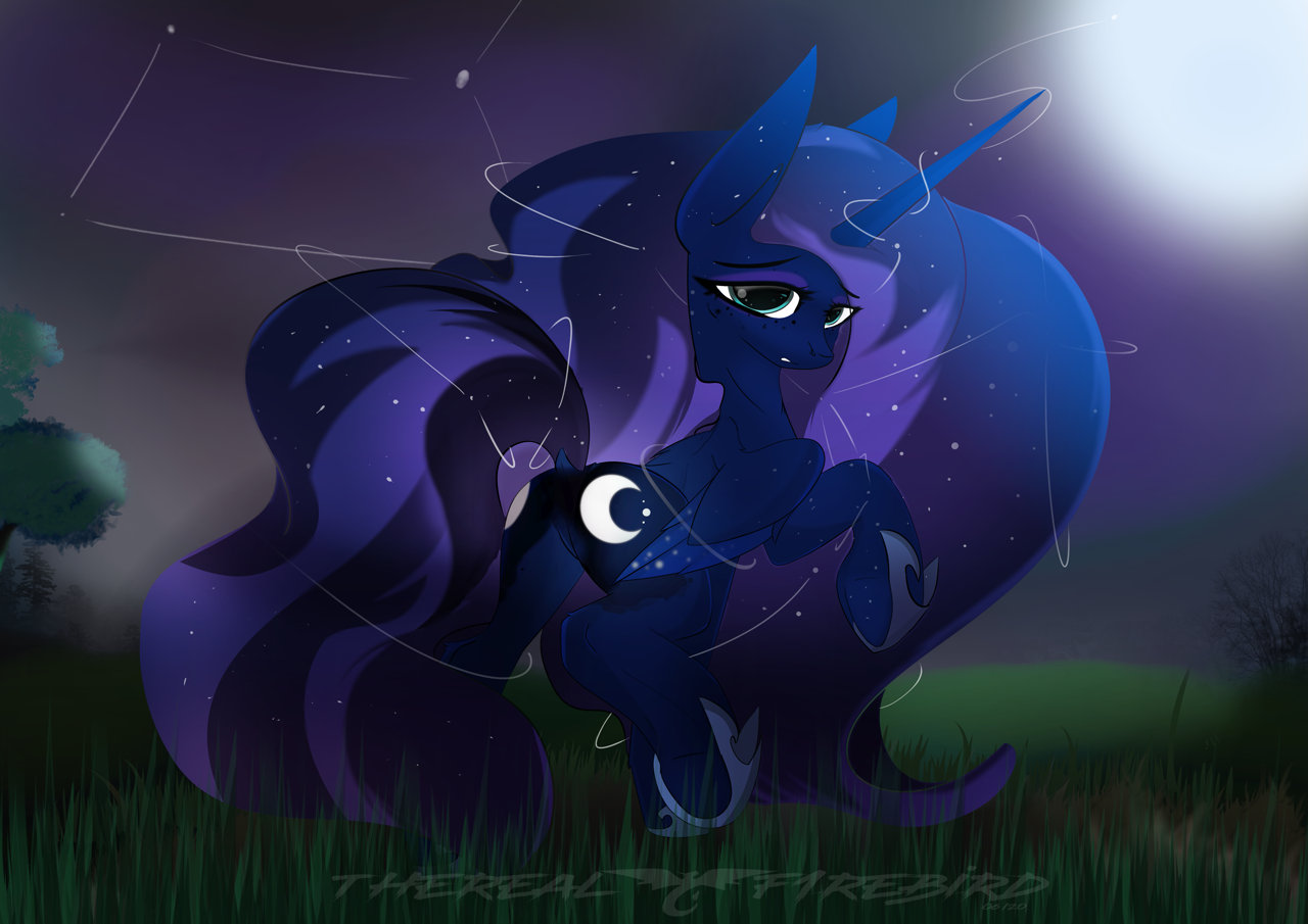 2374802 Safe Artisttherealf1rebird Princess Luna Alicorn Pony