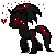 Size: 50x50 | Tagged: safe, artist:grimmheartthelover, oc, oc only, pony, unicorn, animated, gif, heart, horn, pixel art, simple background, solo, transparent background, unicorn oc, walking