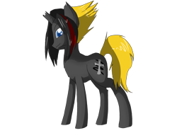 Size: 1600x1200 | Tagged: safe, artist:tomat-in-cup, oc, oc only, pony, unicorn, broken horn, horn, simple background, solo, transparent background, unicorn oc