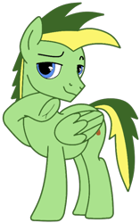 Size: 460x734 | Tagged: safe, artist:didgereethebrony, artist:teepew, oc, oc only, oc:didgeree, pegasus, pony, base used, frog (hoof), simple background, solo, trace, transparent background, underhoof