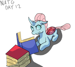 Size: 1800x1600 | Tagged: safe, artist:zeronixma, derpibooru exclusive, ocellus, changedling, changeling, g4, atg 2020, book, female, newbie artist training grounds, ocellus being ocellus, reading, simple background, solo, white background