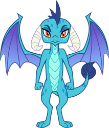 Size: 8549x10020 | Tagged: safe, artist:kmlp, princess ember, dragon, celestial advice, g4, absurd resolution, dragoness, female, simple background, solo, transparent background, vector