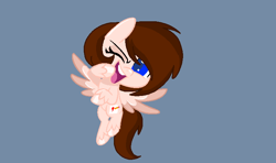 Size: 752x444 | Tagged: safe, artist:circuspaparazzi5678, oc, oc only, oc:breanna, pegasus, pony, g4, g4.5, my little pony: pony life, base used, flying, one eye closed, solo, wink