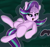 Size: 1067x1001 | Tagged: safe, artist:llametsul, starlight glimmer, pony, unicorn, g4, atg 2020, chest fluff, controller, cute, female, floating, horn, levitation, magic, magic aura, mare, newbie artist training grounds, open mouth, self-levitation, shoulder fluff, smiling, telekinesis