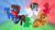 Size: 2047x1152 | Tagged: safe, artist:shadymeadow, oc, oc:dancing fan, oc:fried egg, pony, unicorn, armadylan, catboy (pj masks), colt, female, filly, gekko (pj masks), male, mare, owlette, pj masks, ponified, stallion, superhero costume