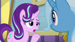 Size: 1920x1080 | Tagged: safe, screencap, starlight glimmer, trixie, a horse shoe-in, g4
