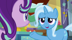 Size: 1920x1080 | Tagged: safe, screencap, starlight glimmer, trixie, a horse shoe-in, g4