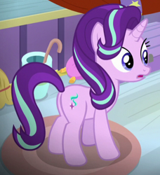 Size: 426x468 | Tagged: safe, screencap, starlight glimmer, pony, a horse shoe-in, g4, butt, cropped, female, plot, solo