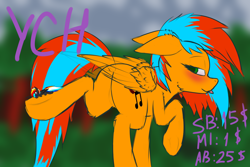 Size: 2048x1365 | Tagged: safe, artist:darky_wings, oc, oc:darky wings, oc:kaspar, pegasus, pony, blushing, butt, commission, micro, plot, tiny, tiny ponies, your character here