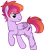 Size: 2150x2432 | Tagged: safe, artist:inkandmystery, oc, oc only, oc:heart throb (ice1517), pegasus, pony, freckles, high res, male, multicolored hair, raised hoof, raised leg, simple background, solo, stallion, transparent background